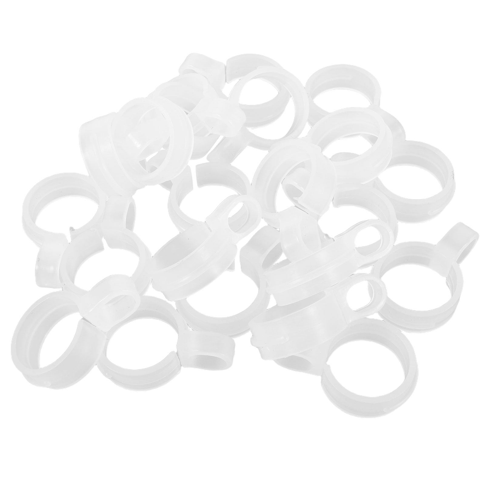 Plastic Pipe Clip - 60Pcs Household Windproof Hooks for 2.9-3.4cm