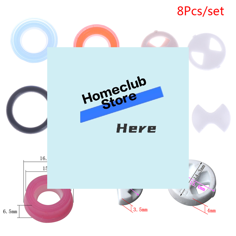 Silicone Tap Washer - 8Pcs/set Ceramic Disc Silicon Washer Insert