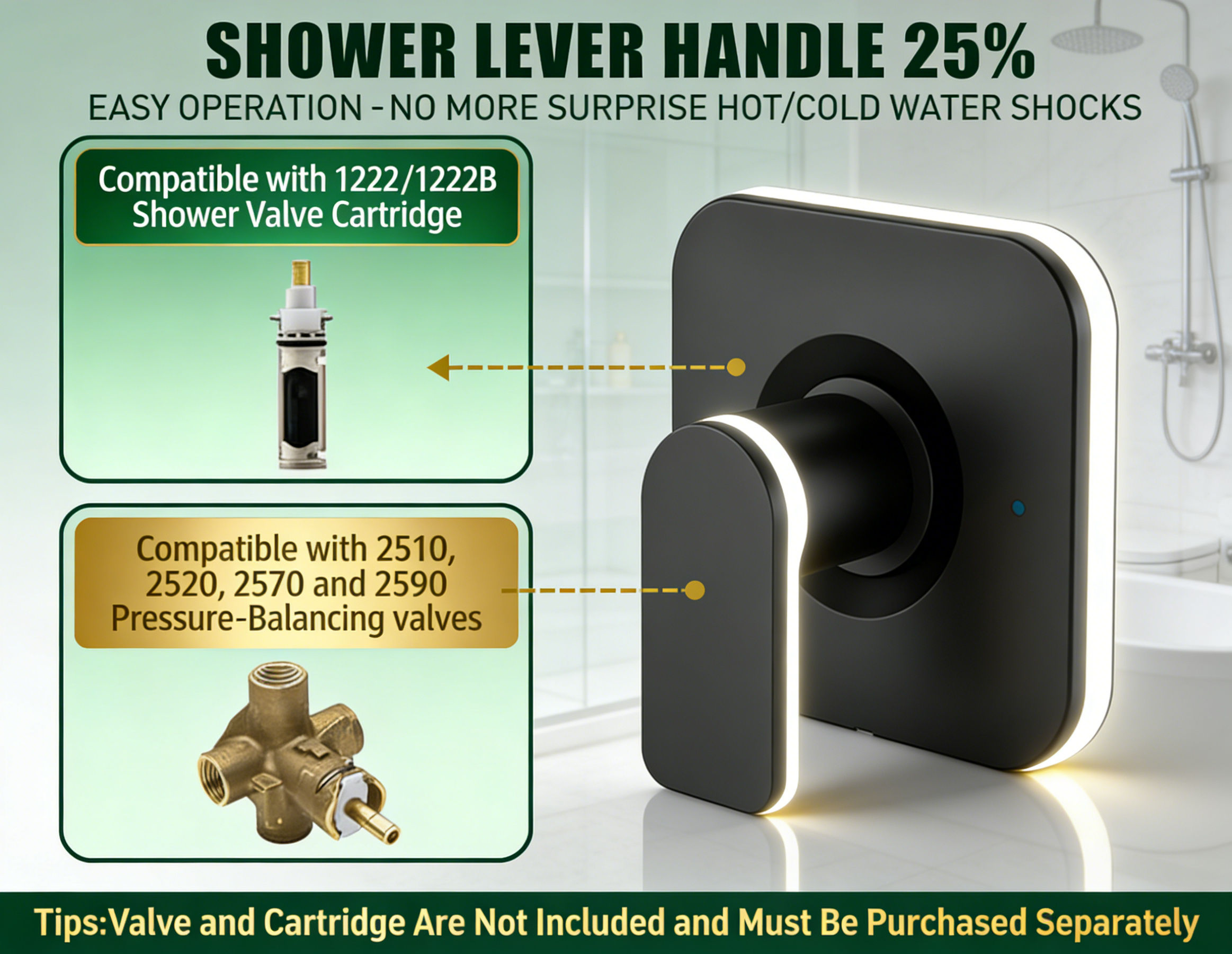 Modern Design Trim Single Leve - Shower Valve Cartridge recensie en prijs