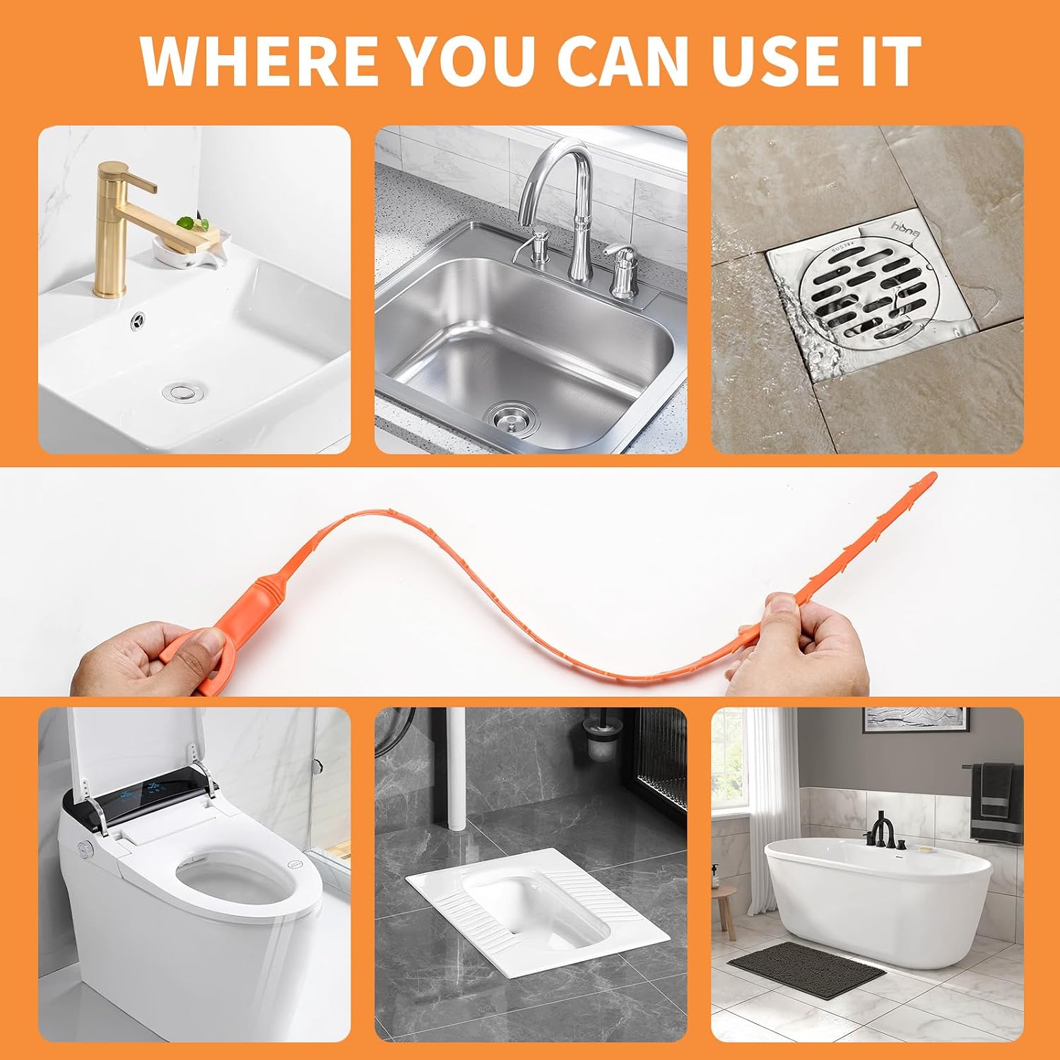 4-Pack 20-Inch Drain Snake, Fl - Drain Snake Flexible recensie en prijs