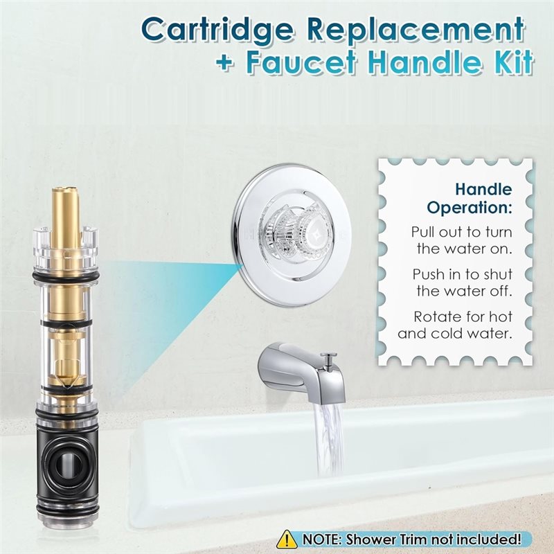 [ABFI!】 Faucet Handle Kit Cart - Shower Valve Cartridge recensie en prijs
