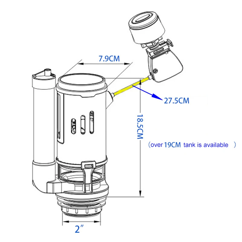 WETIPS Linear Control Toilet F - Toilet Fill Valve recensie en prijs