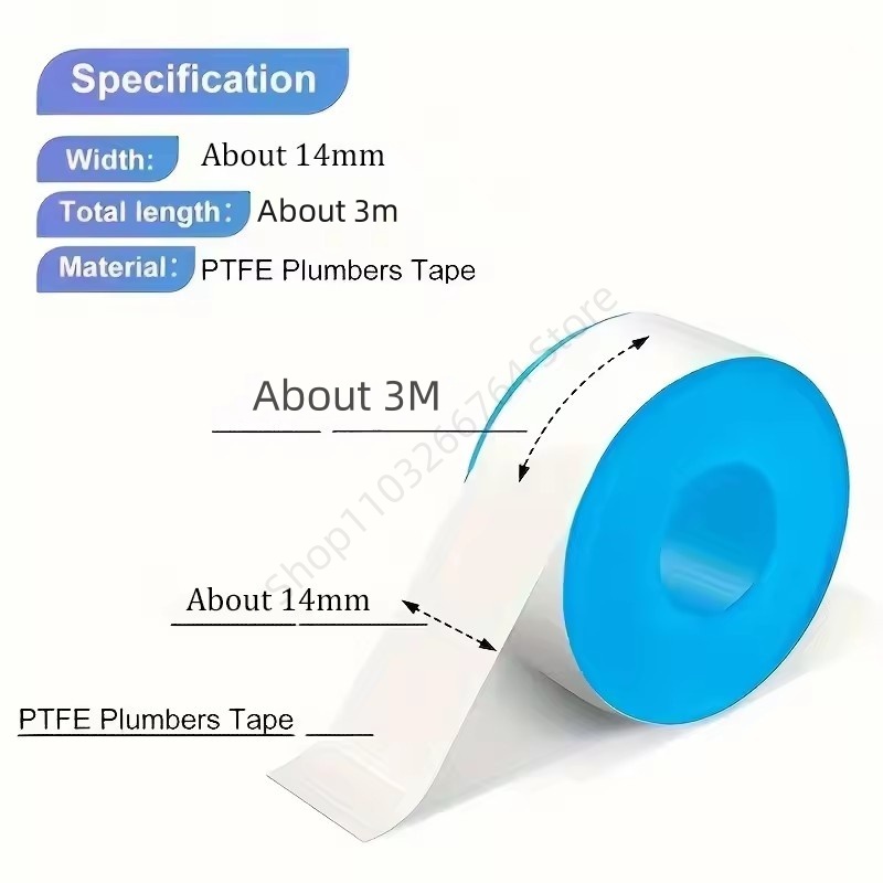 1/5/10Pcs PTFE Water Pipe Tape - Ptfe Tape Thread recensie en prijs