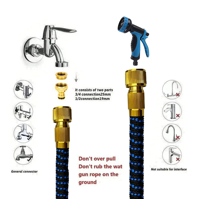 25FT-100FT Garden Hose Expanda - Flexible Hose Braided recensie en prijs