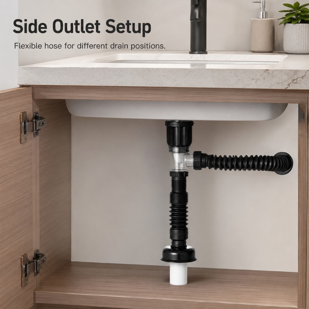 1-5pcs Bathroom Sink Drain Kit - Drain Pipe Clip recensie en prijs