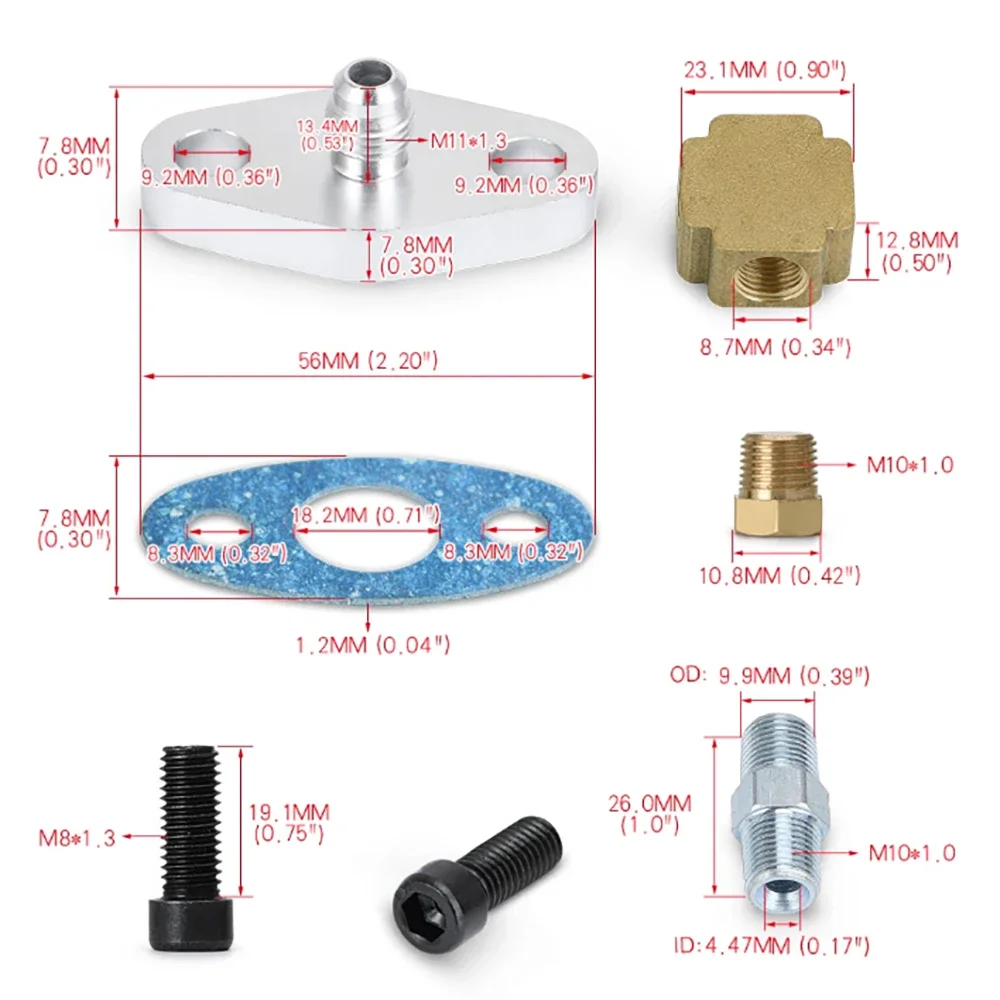 Turbo Oil Feed Line Kit Oil Re - Ptfe Tape Thread recensie en prijs