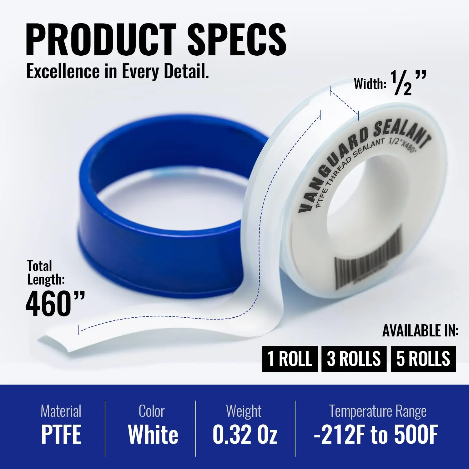 High Density PTFE Plumbers Tap - Ptfe Tape Thread recensie en prijs