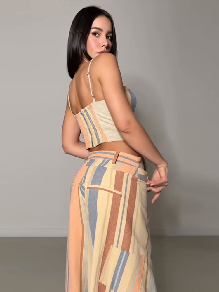 Chic Lady Printed Pant Set Lac - Pipe Bending Spring recensie en prijs