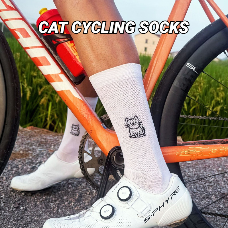 Cat Pattern Cycling Socks Spri - Pipe Bending Spring recensie en prijs