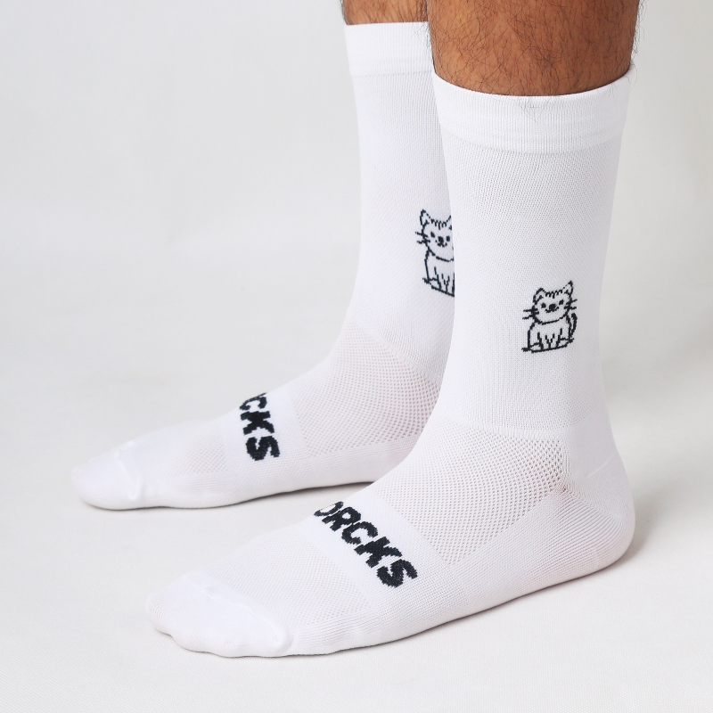 Cat Pattern Cycling Socks Spri - Pipe Bending Spring recensie en prijs