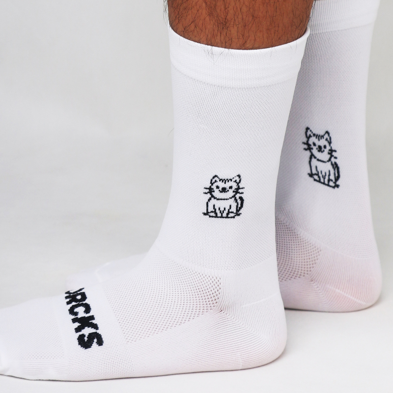 Cat Pattern Cycling Socks Spri - Pipe Bending Spring recensie en prijs