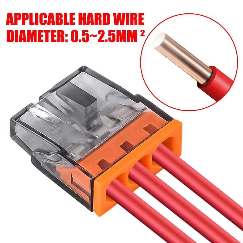3 Holes Electrical Wire Quick  - Push Fit Connector recensie en prijs