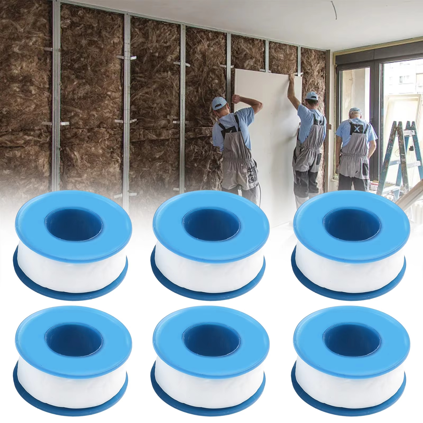 6Pcs PTFE White Threaded Seali - Ptfe Tape Thread recensie en prijs