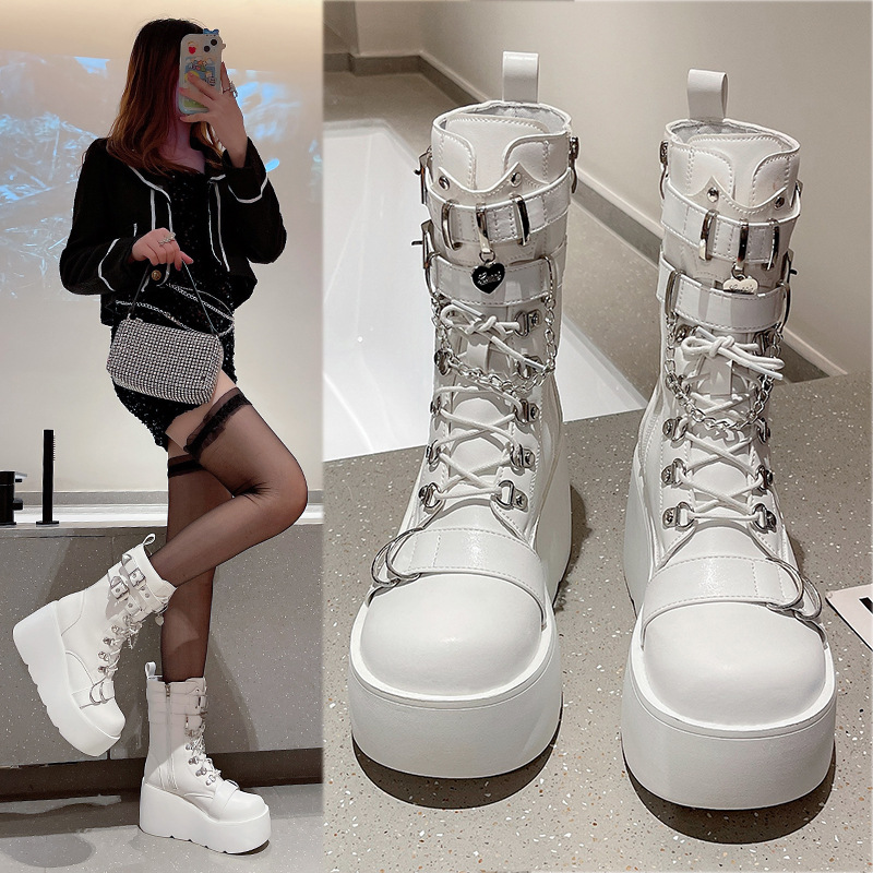 Punk Style Women's Boots Brand - Pipe Bending Spring recensie en prijs